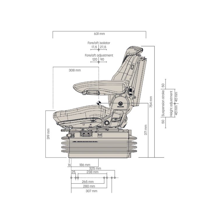 Technical drawing Maximo Comfort Plus